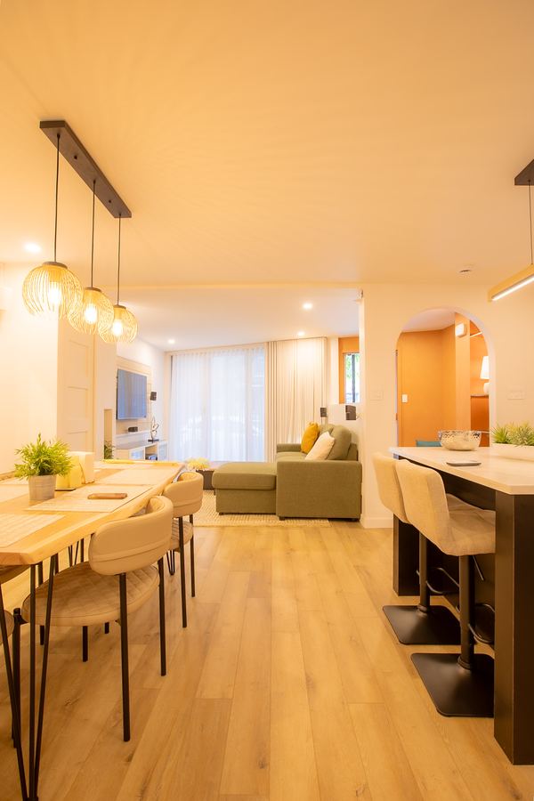 Living and dining area